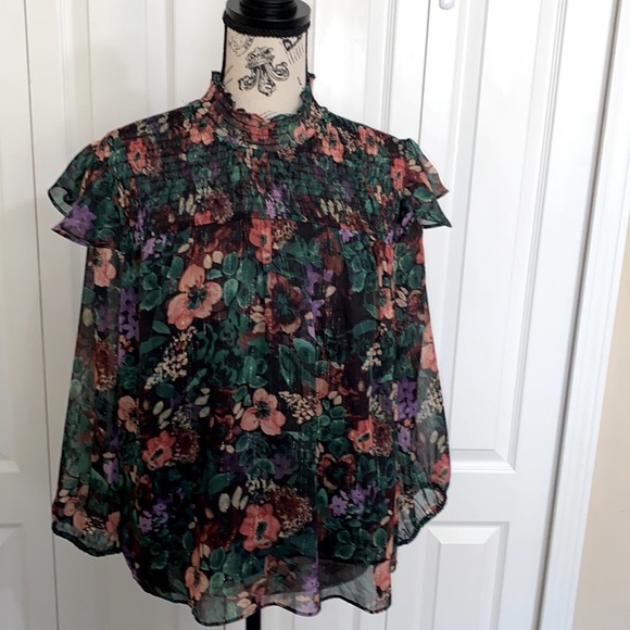 Cato Tops - Cato Woman’s Floral Top Multicolor Medium